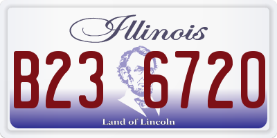 IL license plate B236720