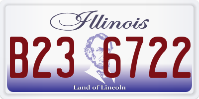 IL license plate B236722