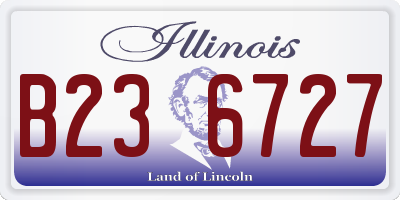 IL license plate B236727