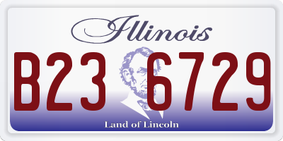 IL license plate B236729
