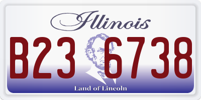 IL license plate B236738