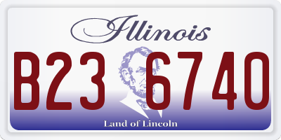 IL license plate B236740