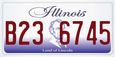 IL license plate B236745