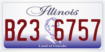 IL license plate B236757