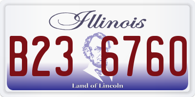 IL license plate B236760