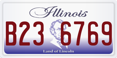 IL license plate B236769