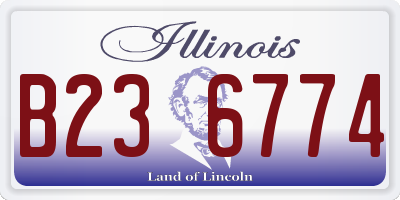 IL license plate B236774