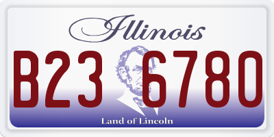 IL license plate B236780