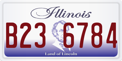IL license plate B236784