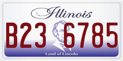 IL license plate B236785