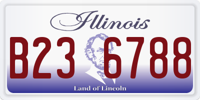 IL license plate B236788