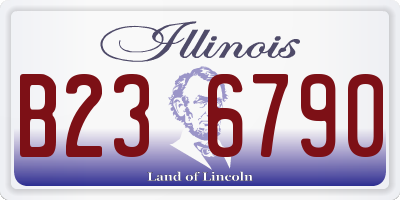 IL license plate B236790