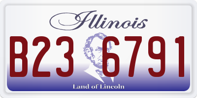 IL license plate B236791