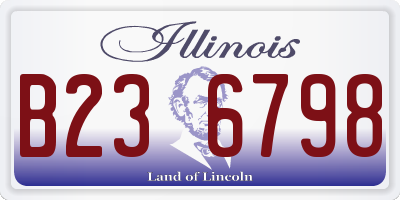 IL license plate B236798