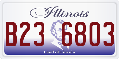 IL license plate B236803