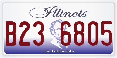 IL license plate B236805