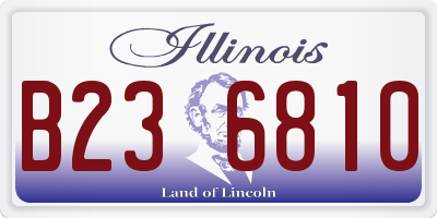 IL license plate B236810