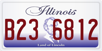 IL license plate B236812
