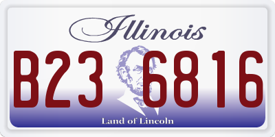 IL license plate B236816