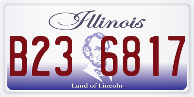 IL license plate B236817