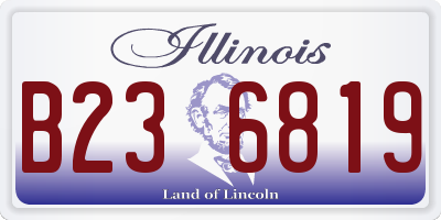 IL license plate B236819