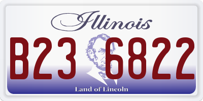 IL license plate B236822