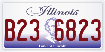 IL license plate B236823