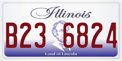 IL license plate B236824