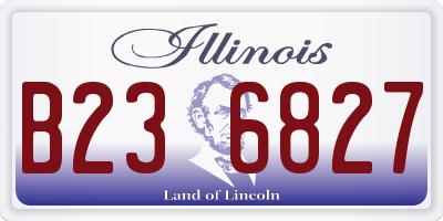 IL license plate B236827