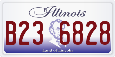 IL license plate B236828