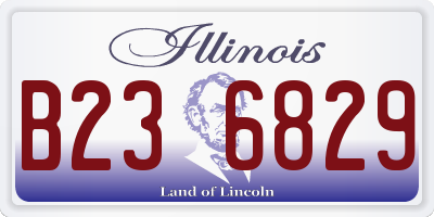 IL license plate B236829