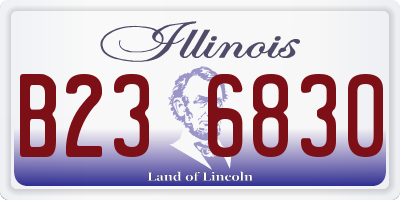 IL license plate B236830