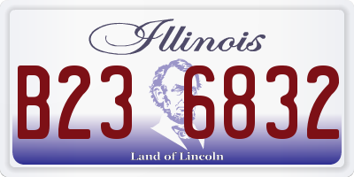 IL license plate B236832