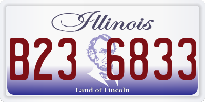 IL license plate B236833