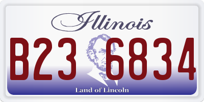 IL license plate B236834