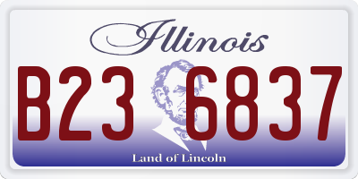 IL license plate B236837