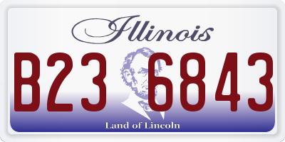 IL license plate B236843