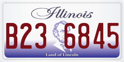 IL license plate B236845