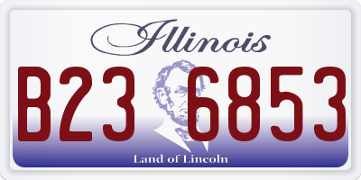 IL license plate B236853