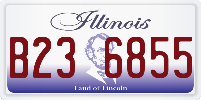 IL license plate B236855