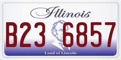 IL license plate B236857