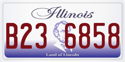IL license plate B236858
