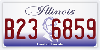 IL license plate B236859