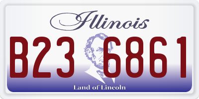 IL license plate B236861
