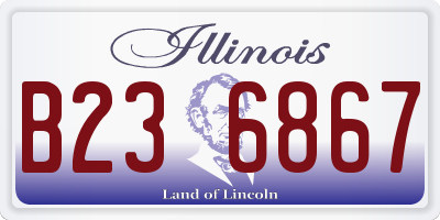 IL license plate B236867