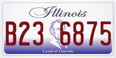 IL license plate B236875