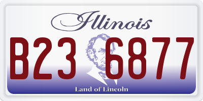 IL license plate B236877