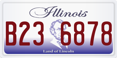 IL license plate B236878