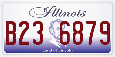 IL license plate B236879