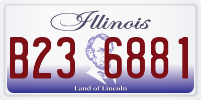 IL license plate B236881